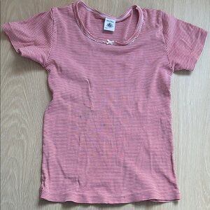 Petit Bateau Striped Red and White Tee